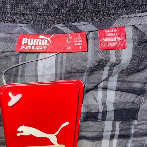 Puma Twista Lightweight Plaid Black/White Men’s Jacket - Size Small - Picture 10 of 10